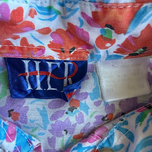 Lightweight Vintage 90s Floral Button Up Shirt - Picture 8 of 9